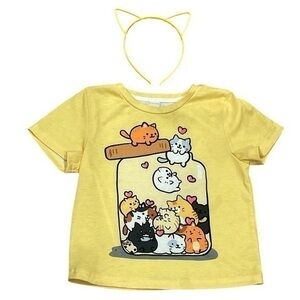 3T Kitty Cat Shirt & Kitty Cat Ears headband